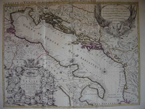 SANSON, NICOLAS: MAP OF THE ADRIATIC SEA